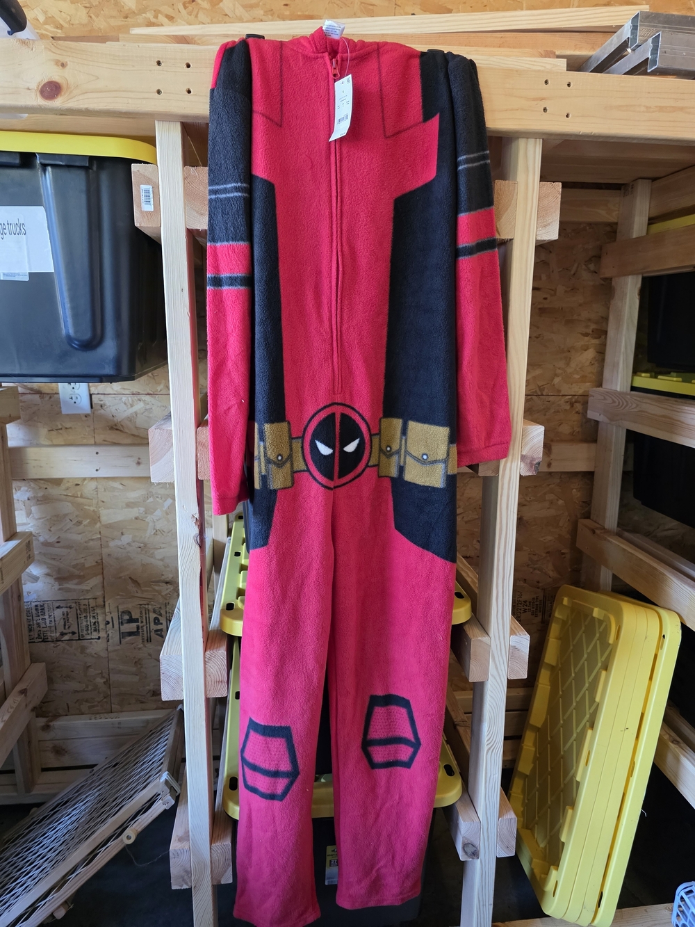 Ecko Unlimited Red and Black Fleece Superhero Onesie
